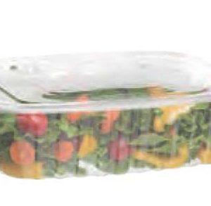 48oz Rectangular Deli & Lid 203x152x51mm